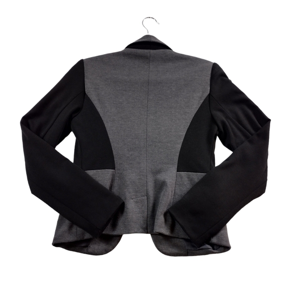 Laundry by Shelli Segal Color Block Blazer Black Gray Size 2 - Picture 4 of 7
